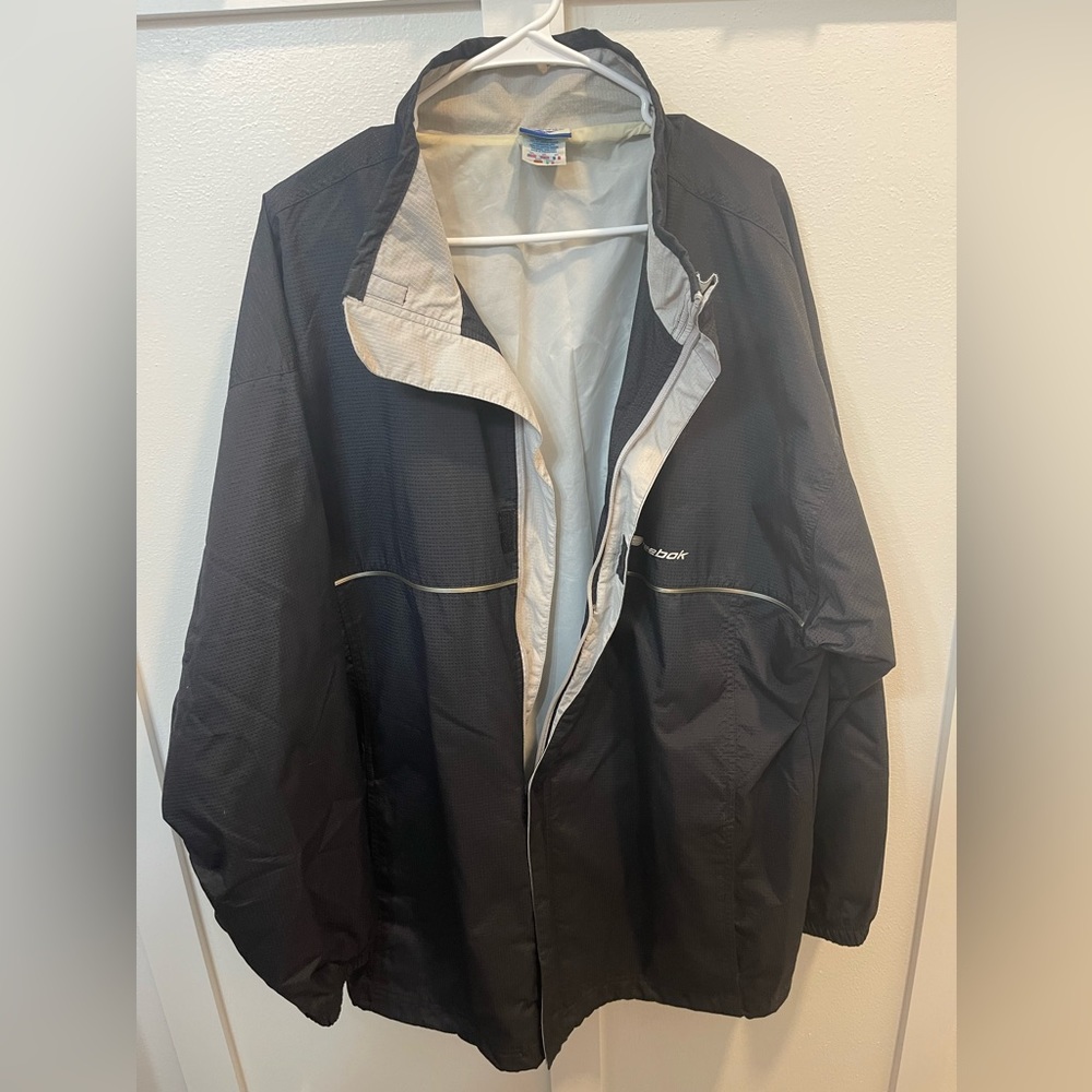 Dark grey Reebok Windbreaker